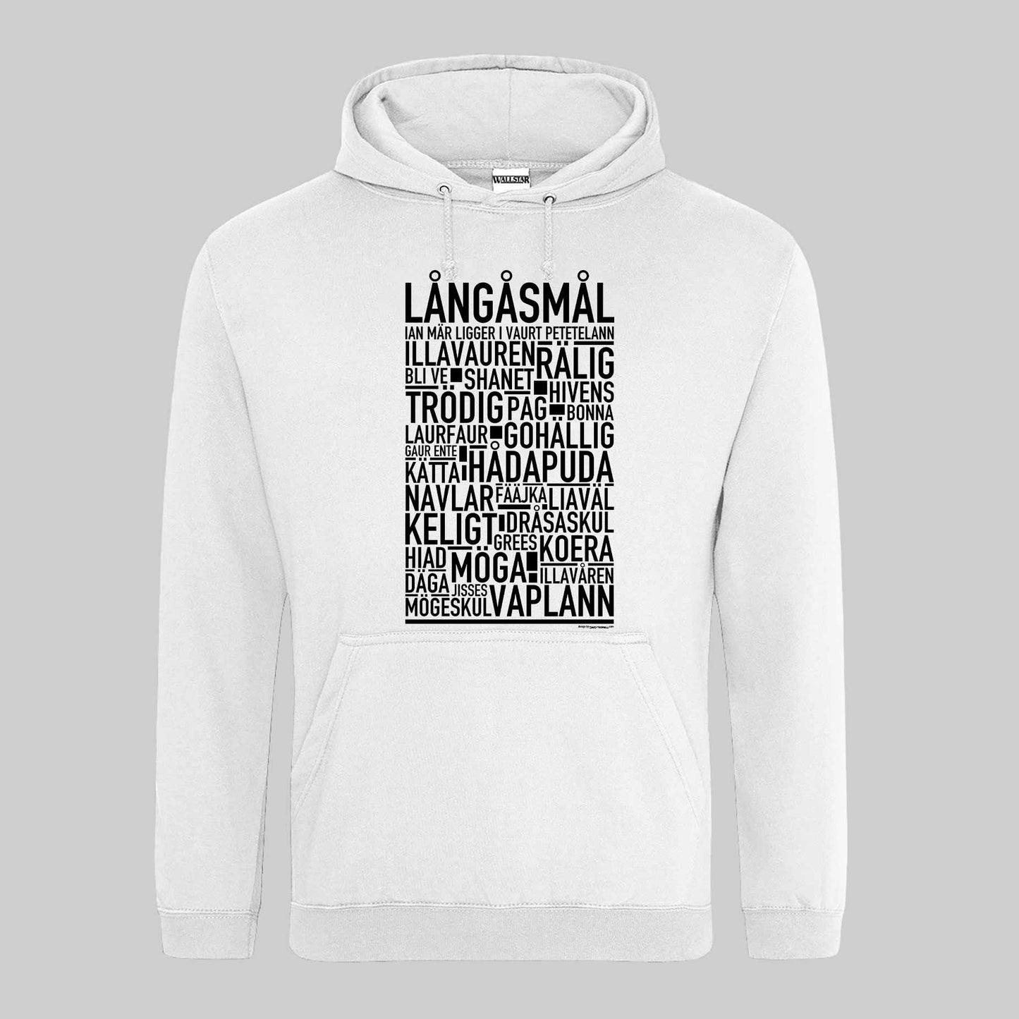 Långåsmål Dialekt Text Hoodie