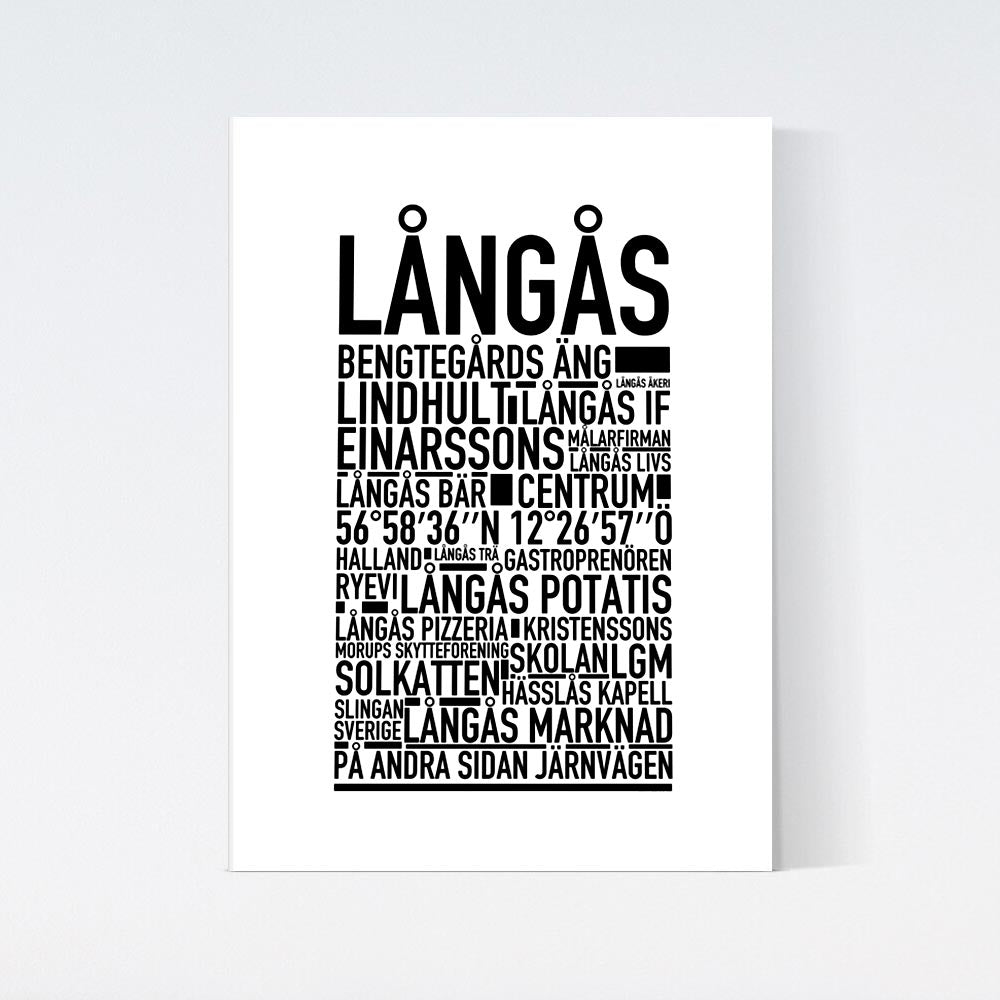 Långås Text Poster