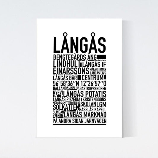 Långås Text Poster