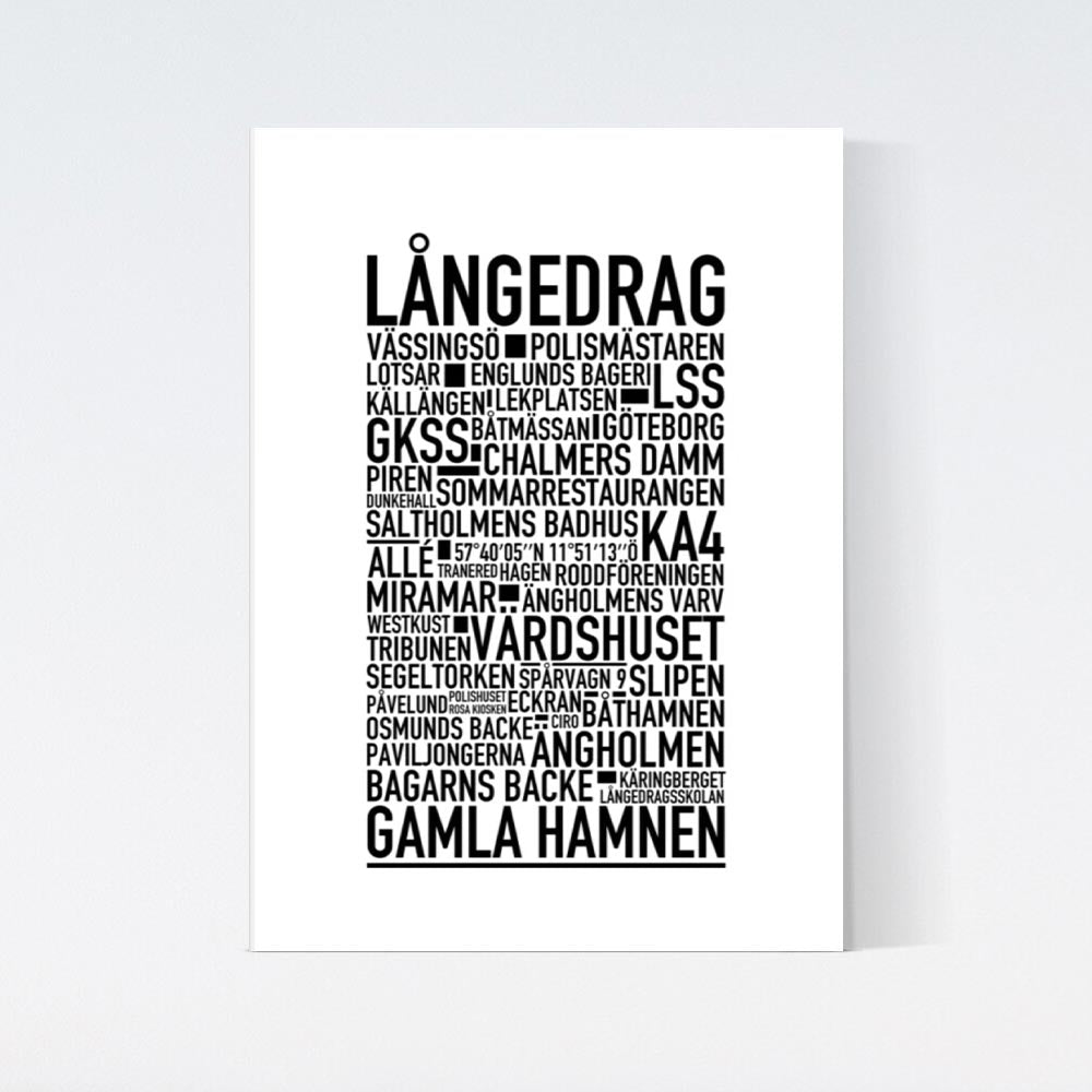 Långedrag Text Poster