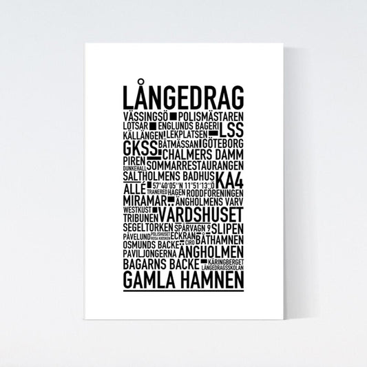 Långedrag Text Poster