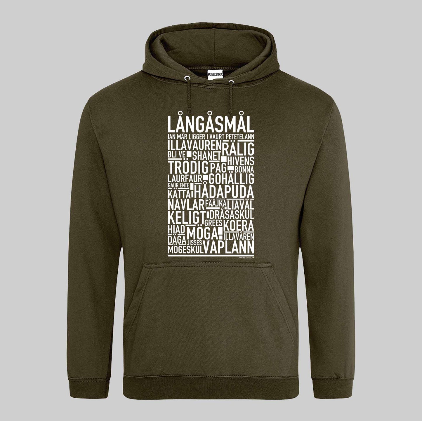 Långåsmål Dialekt Text Hoodie