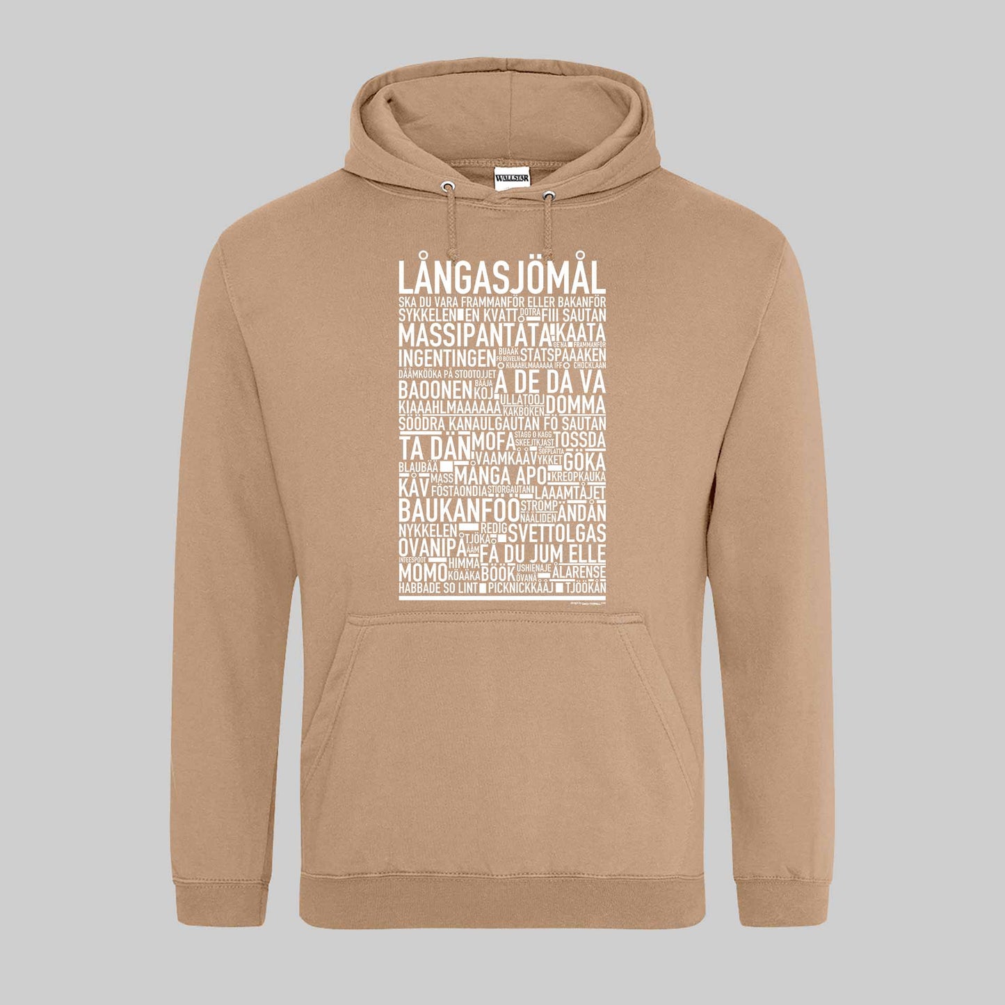 Långasjömål Dialekt Text Hoodie