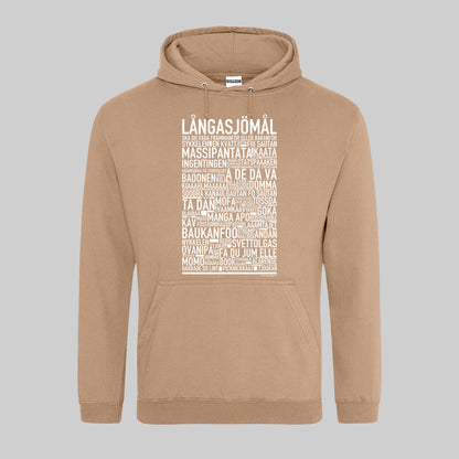 Långasjömål Dialekt Text Hoodie