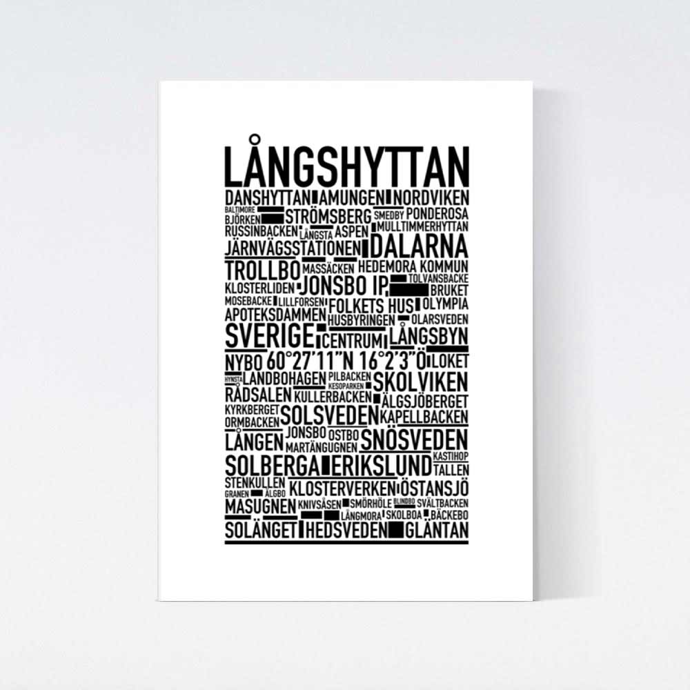 Långshyttan Text Poster
