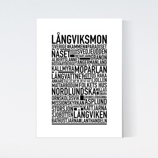 Långviksmon Text Poster