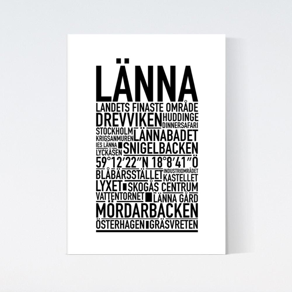 Länna Text Poster