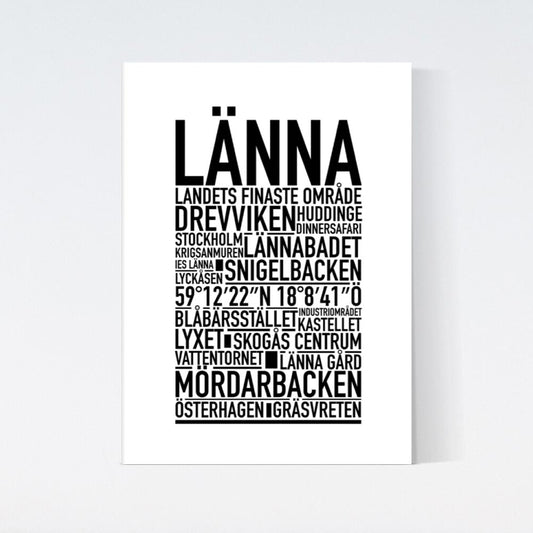 Länna Text Poster