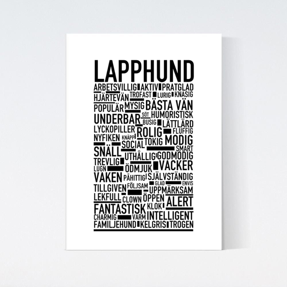 Lapphund Text Poster