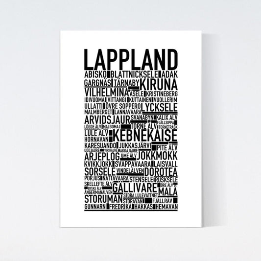 Lappland Landskap Text Poster
