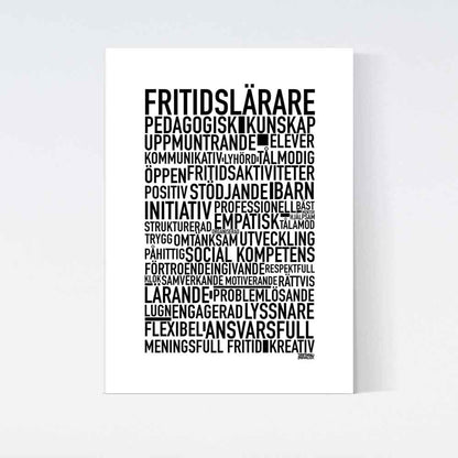 Fritidslärare 2025 Text Poster