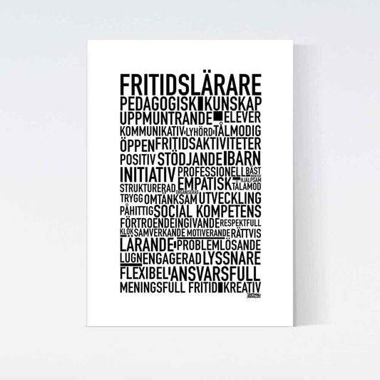 Fritidslärare 2025 Text Poster