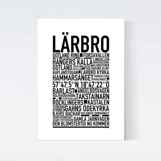 Lärbro Text Poster