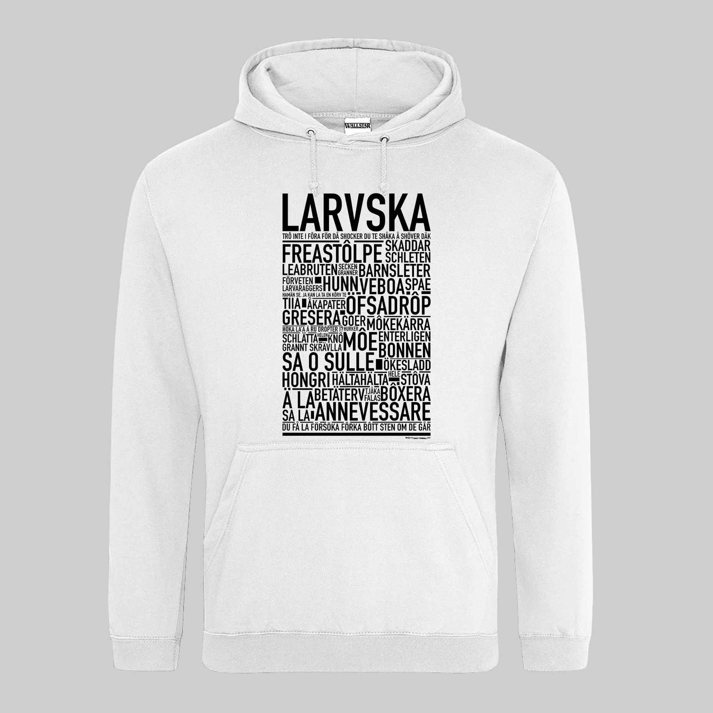 Larvska Dialekt Text Hoodie