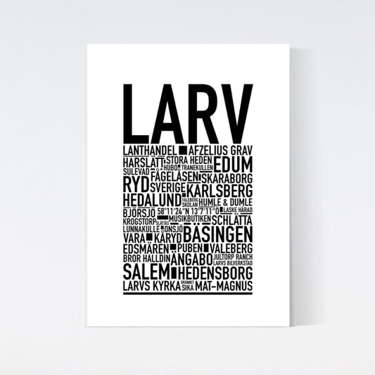 Larv Text Poster
