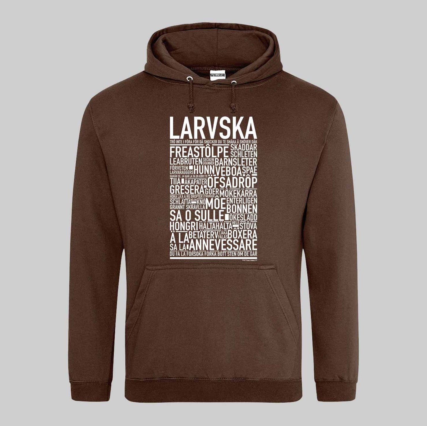 Larvska Dialekt Text Hoodie