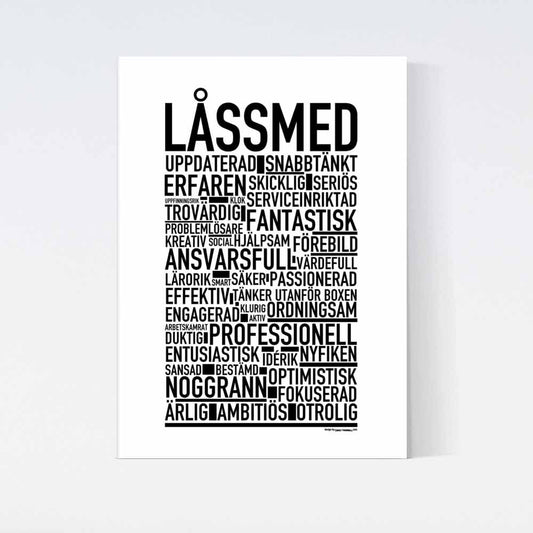 Låssmed Text Poster