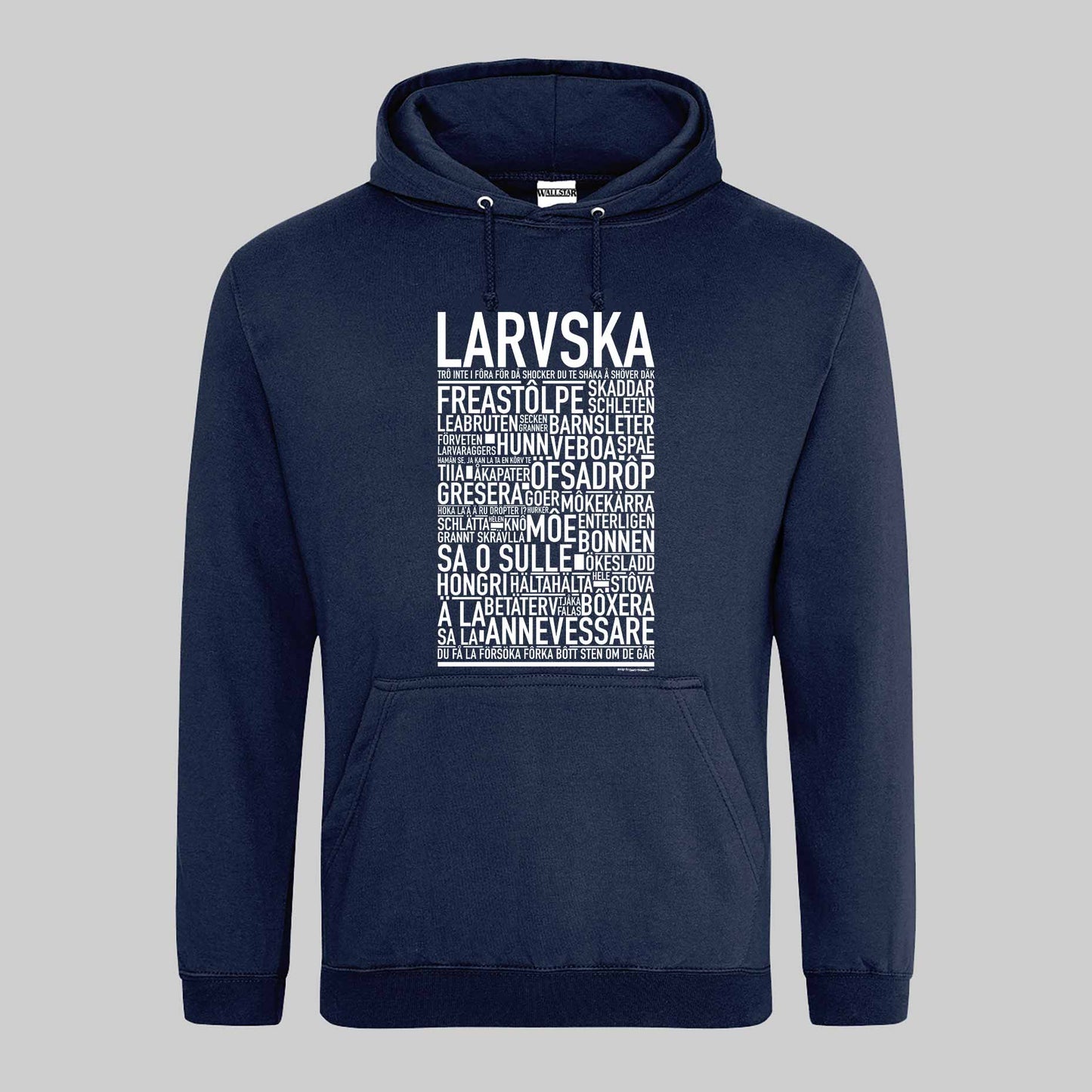 Larvska Dialekt Text Hoodie