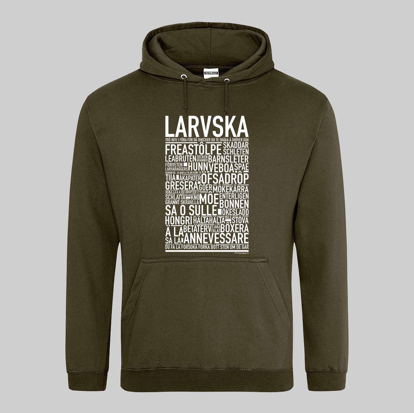 Larvska Dialekt Text Hoodie