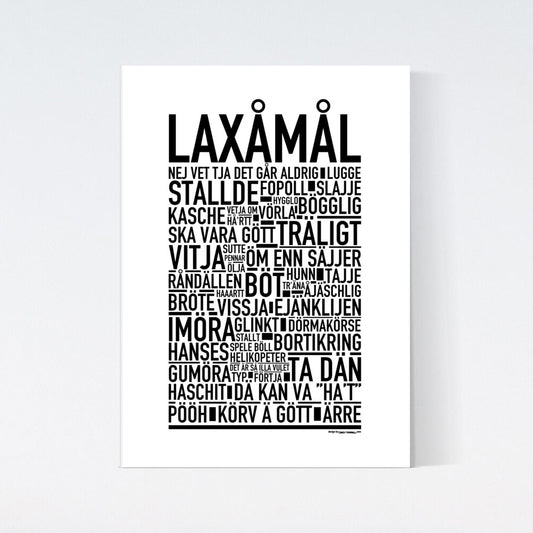 Laxåmål Dialekt Text Poster