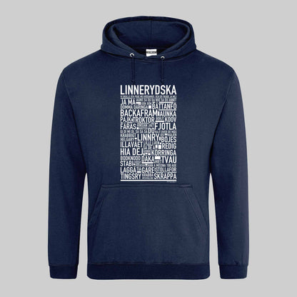 Linnerydska Dialekt Text Hoodie