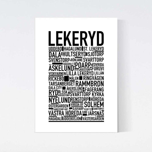 Lekeryd Text Poster