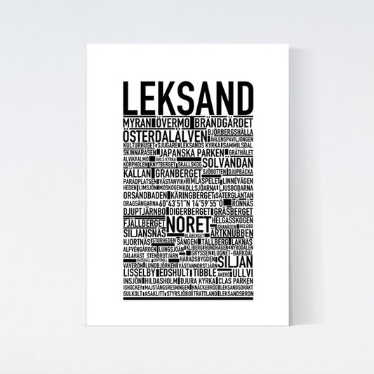 Leksand Text Poster