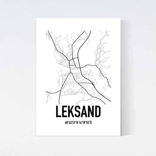 Leksand Karta Poster