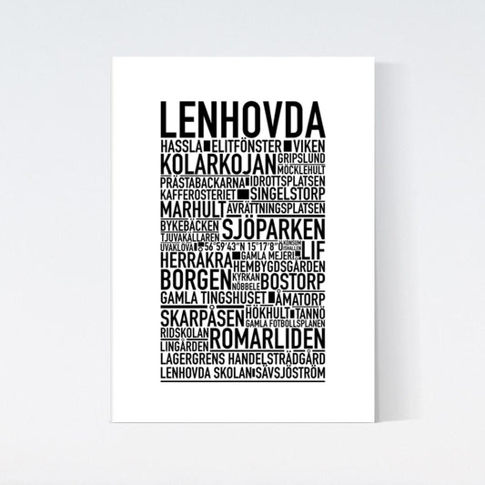 Lenhovda Text Poster