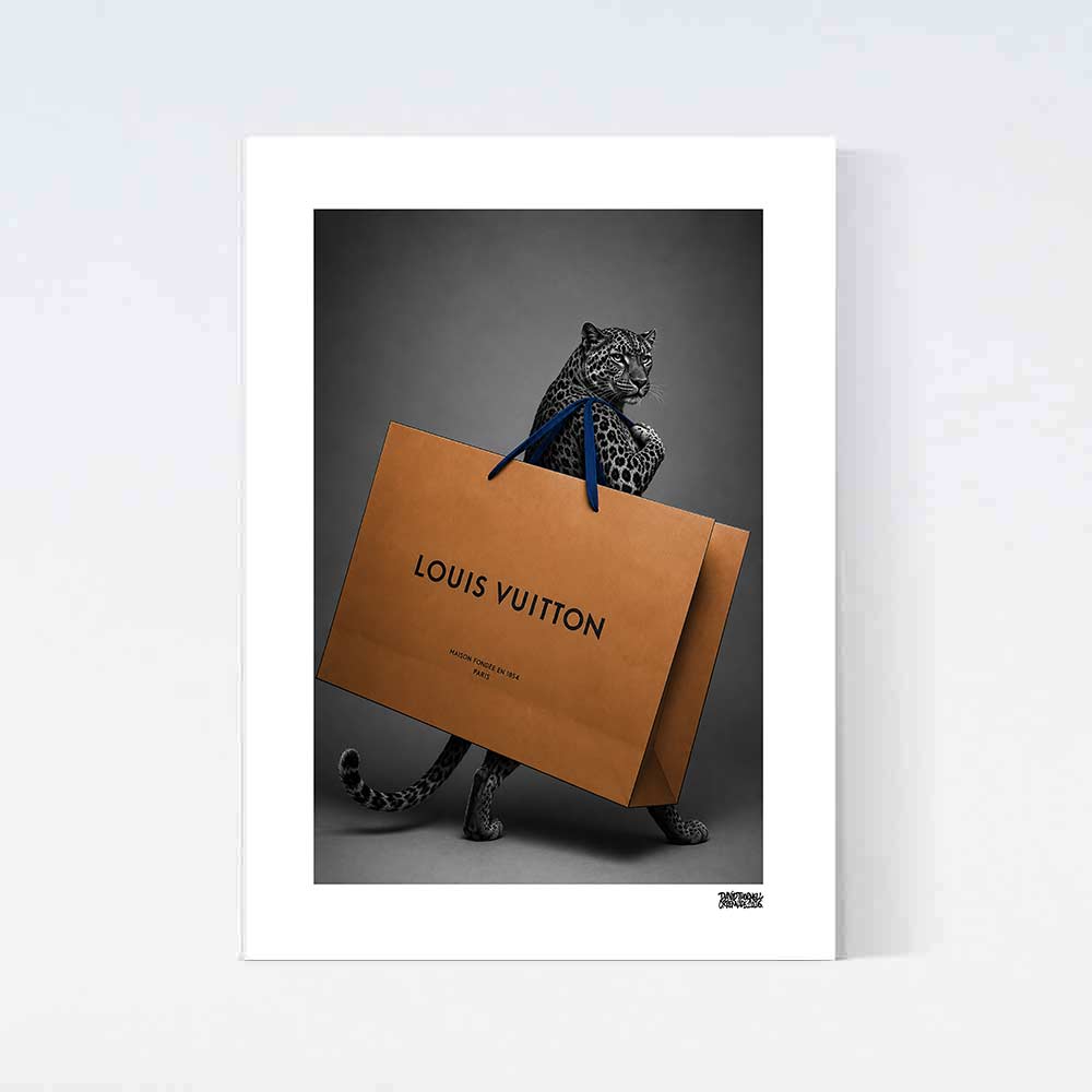 Leopard Shopping Poster