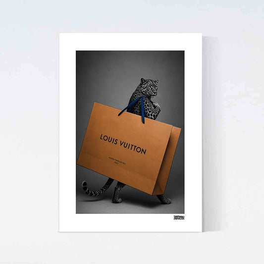 Leopard Shopping Poster