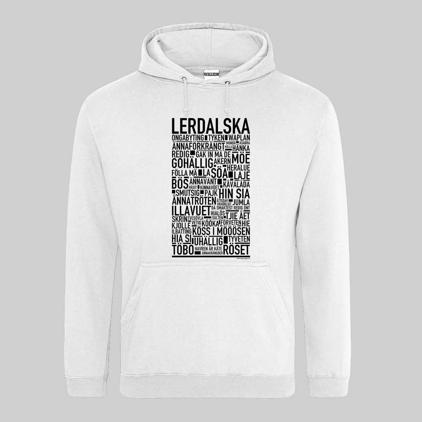 Lerdalska Dialekt Text Hoodie