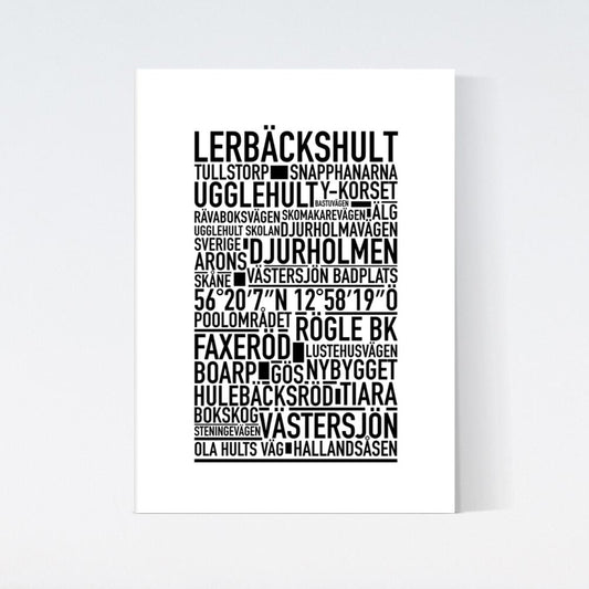 Lerbäckshult Text Poster