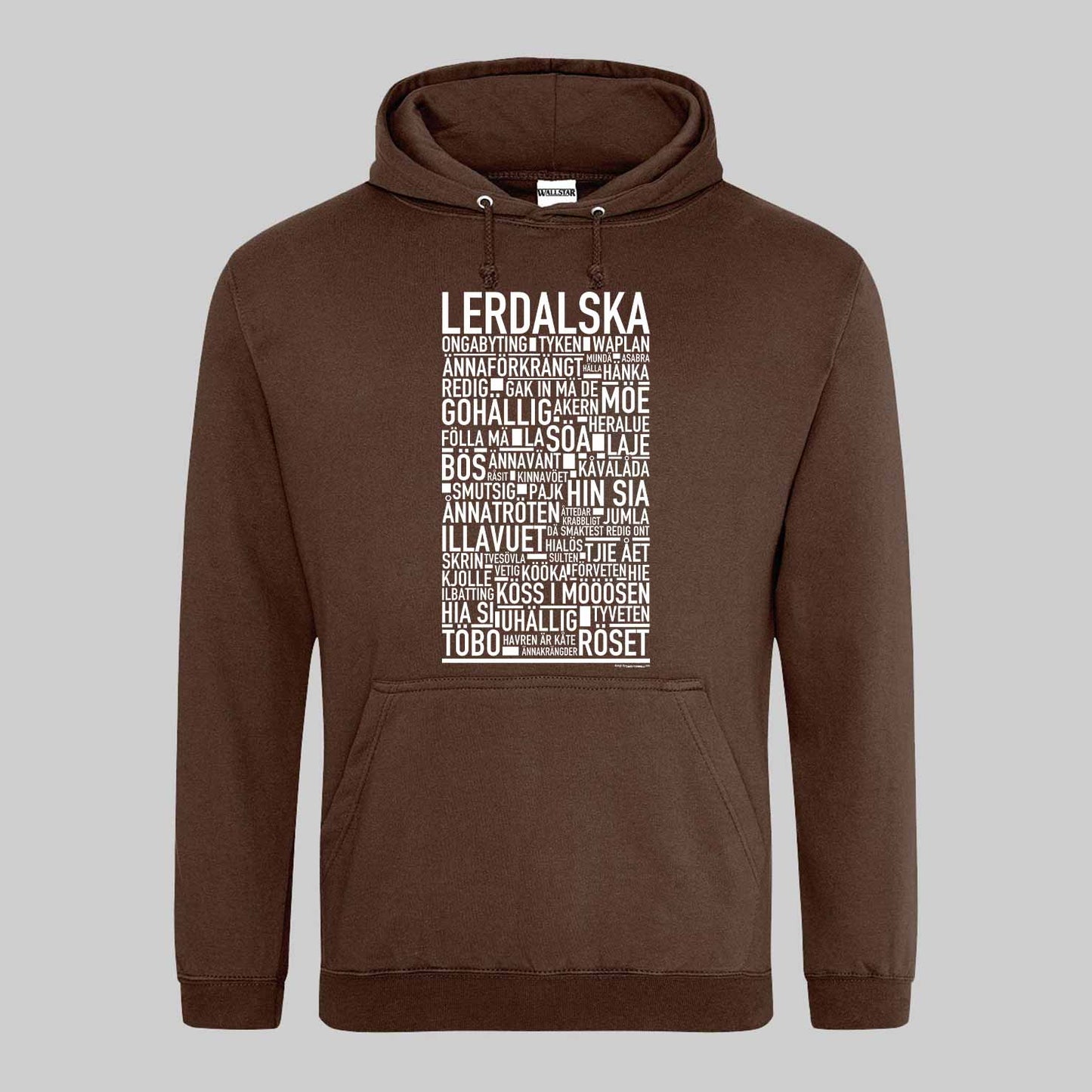 Lerdalska Dialekt Text Hoodie