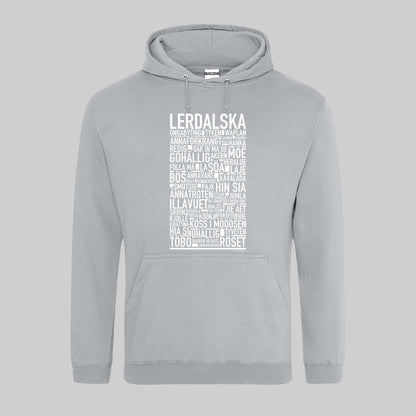 Lerdalska Dialekt Text Hoodie