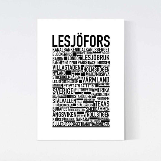 Lesjöfors Text Poster