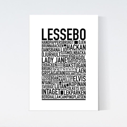 Lessebo Text Poster