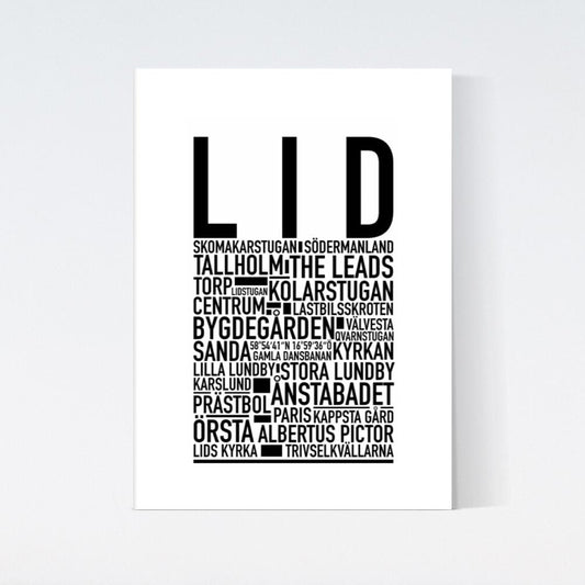 Lid Text Poster