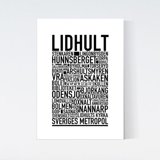 Lidhult Text Poster