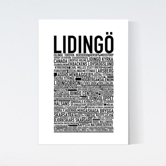 Lidingö Text Poster