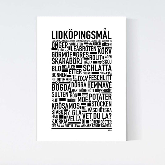 Lidköpingsmål Dialekt Text Poster