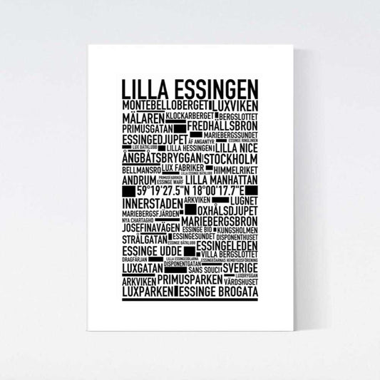 Lilla Essingen Text Poster