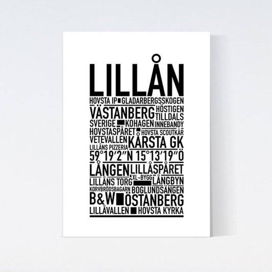 Lillån Text Poster