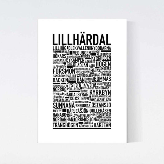 Lillhärdal Text Poster