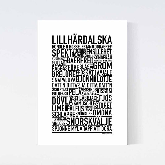 Lillhärdalska Dialekt Text Poster