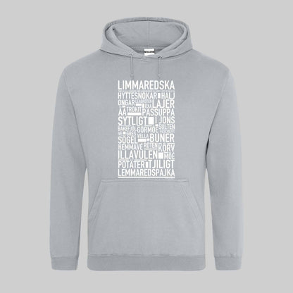 Limmaredska Dialekt Text Hoodie