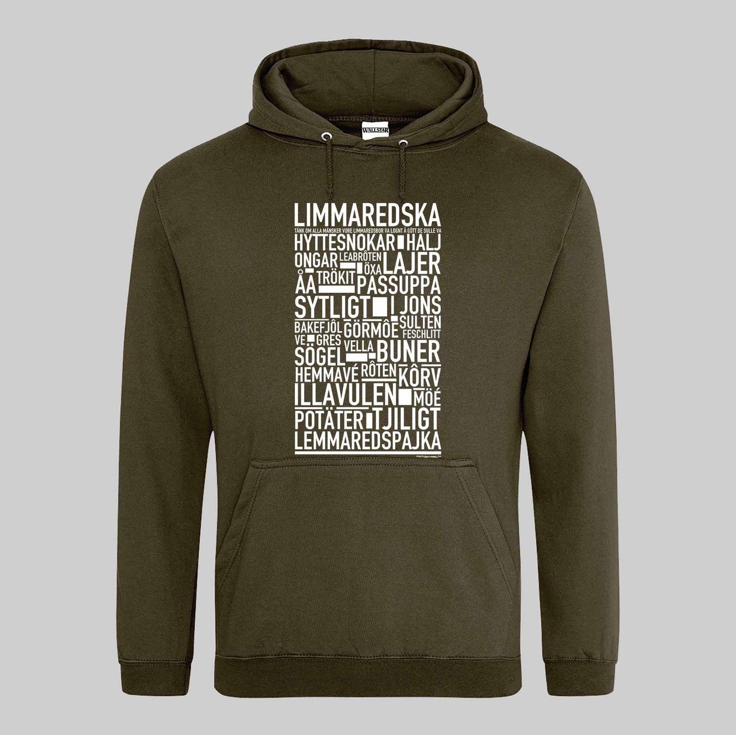 Limmaredska Dialekt Text Hoodie