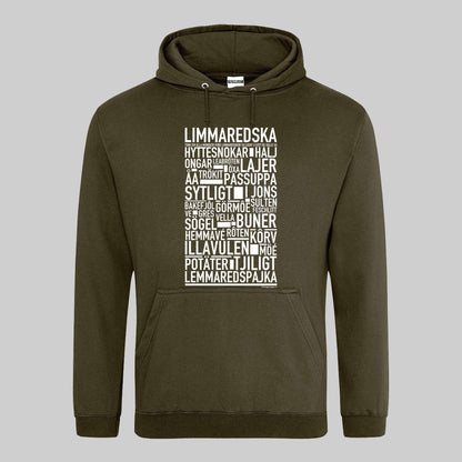 Limmaredska Dialekt Text Hoodie