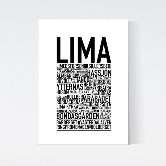 Lima Text Poster