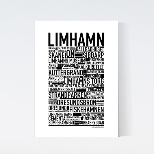 Limhamn Text Poster